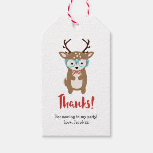 Cute Deer Thank you tags   Party favour tags