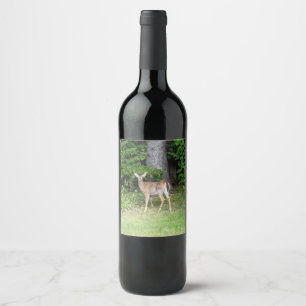 Cute Deer  Wine Label