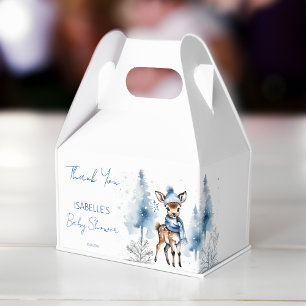 Cute deer Winter boys baby shower favor Favour Box