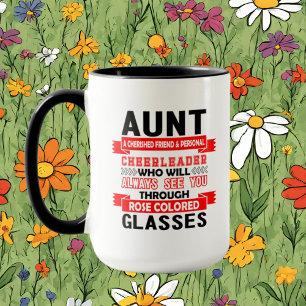 cute definition Aunt word art  Mug