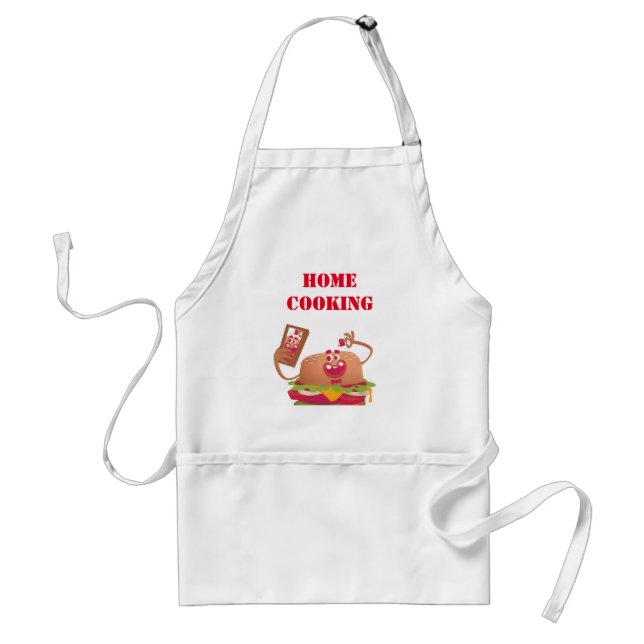 cute delicious cheeseburger standard apron (Front)