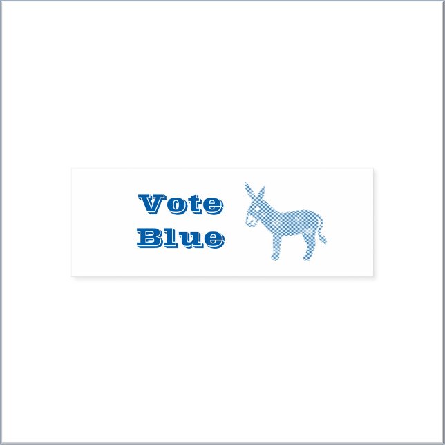 Cute Democratic Donkey & Hearts VOTE BLUE  Self-inking Stamp (Bookmark my store!
https://www.zazzle.com/store/keepdemocracyalive/)