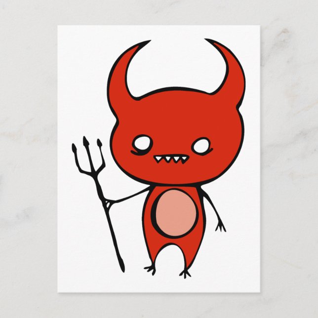 Cute Demon Postcard (Front)
