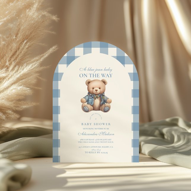 Cute Denim Baby Shower Invitation (Creator Uploaded)