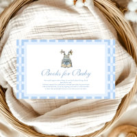 Cute Denim Teddy Bear Baby Shower Books for Baby