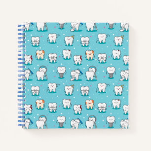 Cute Dental Pattern Notebook