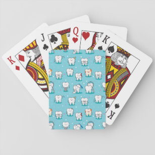 Cute Dental Pattern Playing Cards