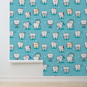 Cute Dental Pattern Wallpaper