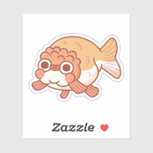 Cute Derpy Ranchu Goldfish Doodle
