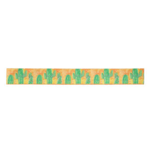 Cute Desert Cactus Satin Ribbon