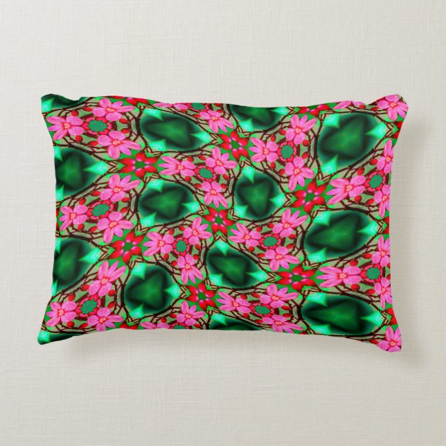 Cute Desert Rose Pattern Decorative Cushion (Back)