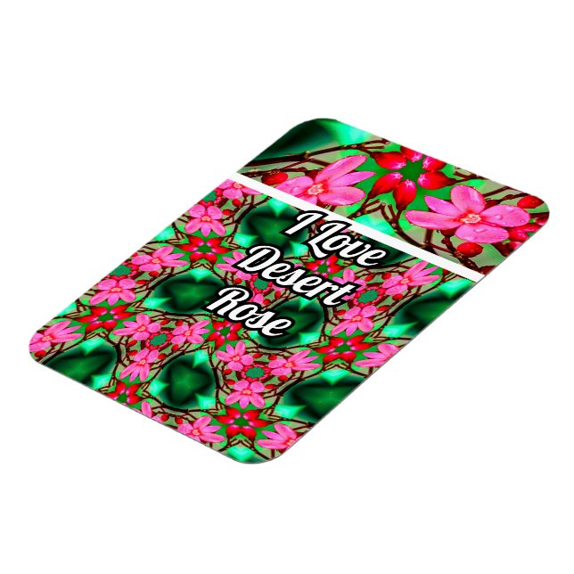 Cute Desert Rose Pattern Magnet (Left Side)