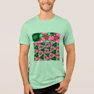 Cute Desert Rose Pattern Tri-Blend Shirt