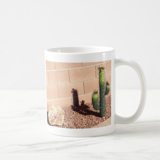 Cute Desert Saguaro Cacti Coffee Mug (Right)