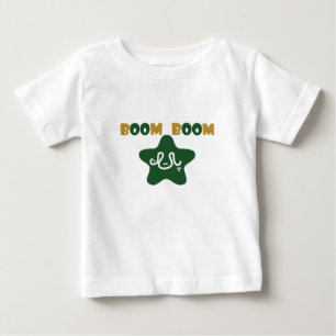 CUTE Design BOOM BOOM Pakistan Cricket Fans Baby T-Shirt