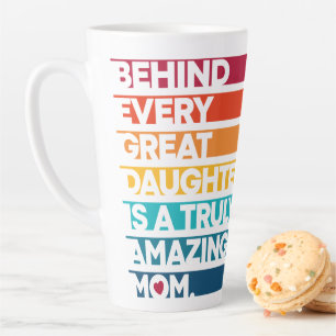 Cute Design Expression text for Mothers day Latte Mug
