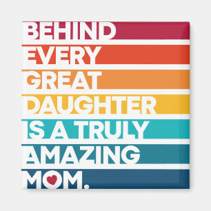 Cute Design Expression Text for Mother's Day Magnet