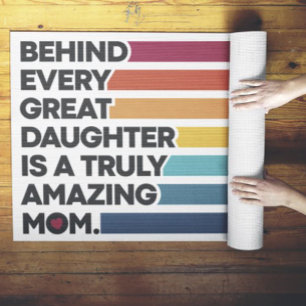 Cute Design Expression Text for Mothers Day Yoga Mat