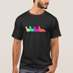 Cute Design Long Haired Dachshund Lover Gifts For T-Shirt
