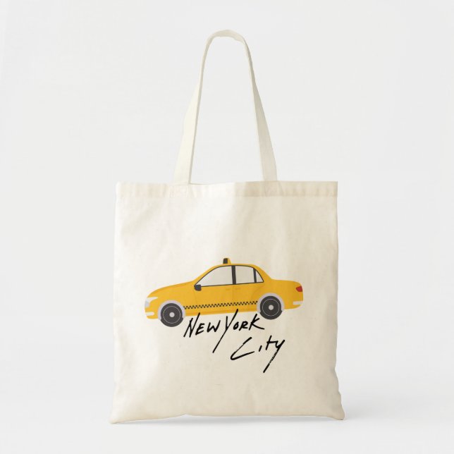 Cute design of the New York City Taxi. NYC addict Tote Bag (Front)
