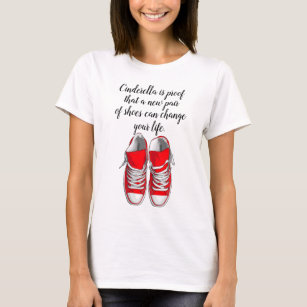 cute design red gym shoes  T-Shirt