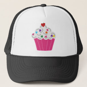 Cute Dessert Pink Cupcake Trucker Hat