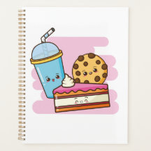 Cute Dessert Trio – Cake, Cookie, and Drink