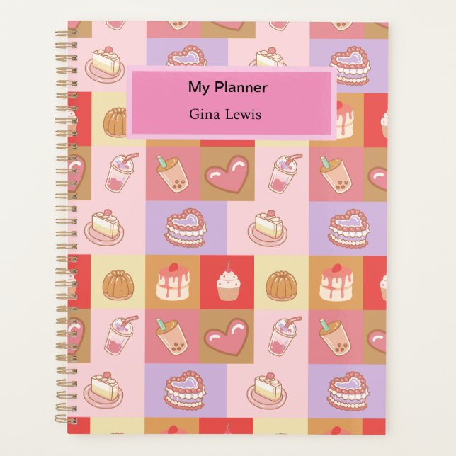 Cute Desserts  Planner (Front)