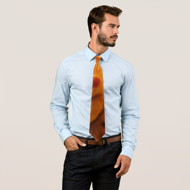 Cute Detective Pikachu Custom Pickleball Paddle Tie (In Situ)