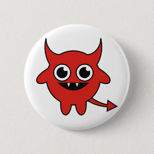 Cute Devil 6 Cm Round Badge