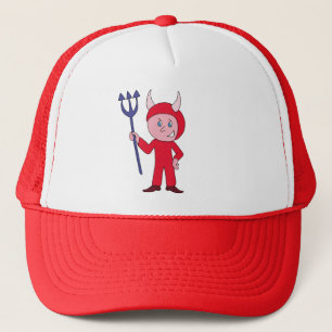 Cute Devil Halloween Costume Trucker Hat