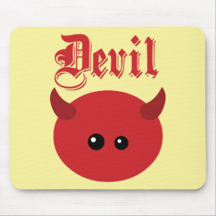 Cute Devil Mouse Mat