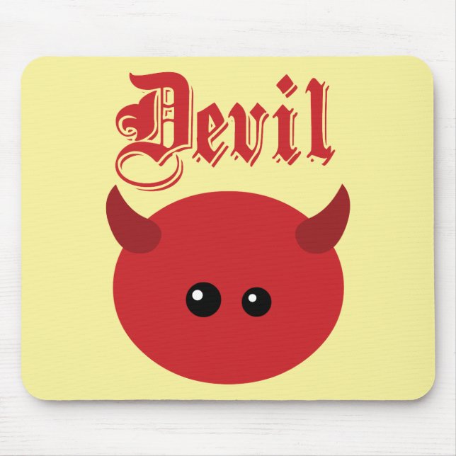 Cute Devil Mouse Mat (Front)
