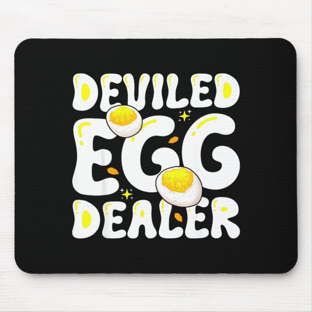 Cute Deviled Egg Dealer Thanksgiving Deviled Mouse Mat (Front)