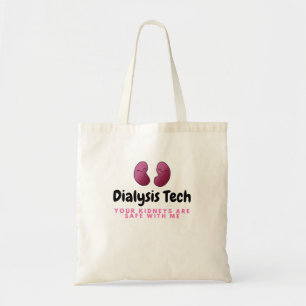 Cute Dialysis Tech Kidney Nurse Renal Tote Bag