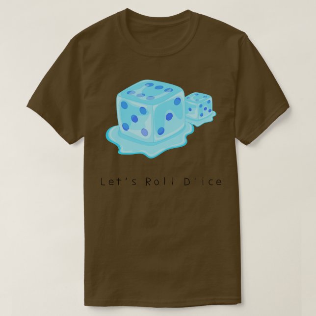 Cute Dice  T-Shirt (Design Front)