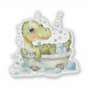 Cute Dino Bath Time