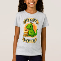 Cute Dino Birthday King My Cake My Rules