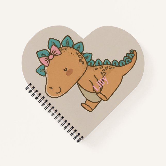 Cute Dino Design for Kids  Notebook (Front)