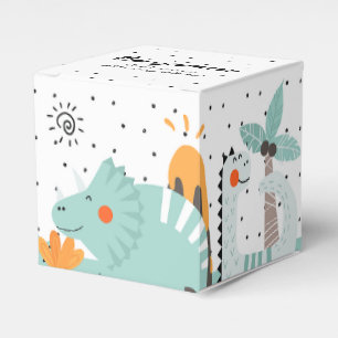 Cute Dino Dinosaurs Birthday Party Favour Box