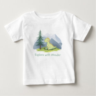 Cute Dino "Explore the Wonder" toddler Baby T-Shirt