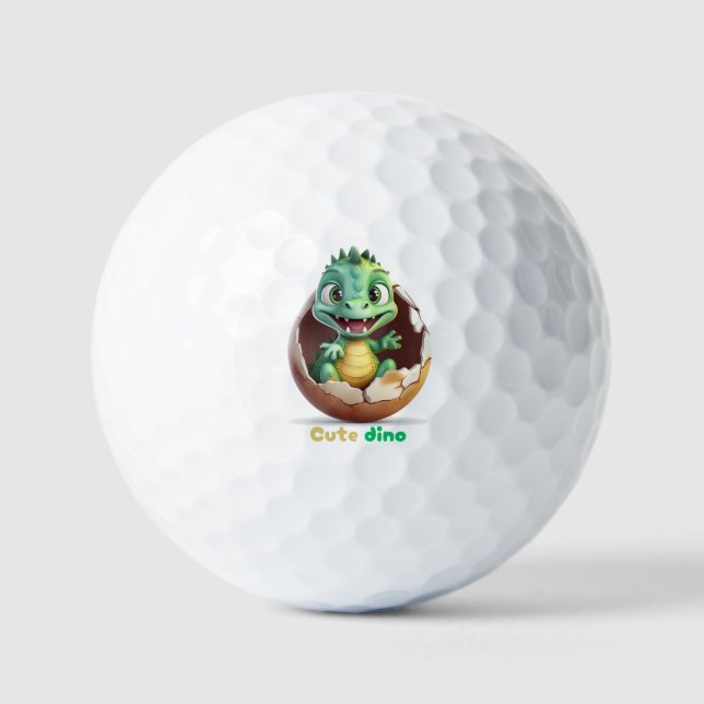 cute dino golf balls (Front)