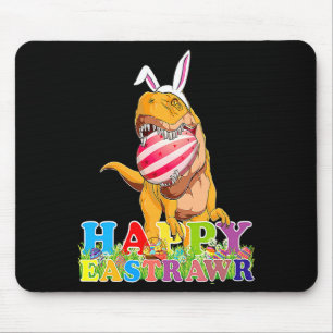 Cute Dino Happy Eastrawr Rex Easter Mouse Mat