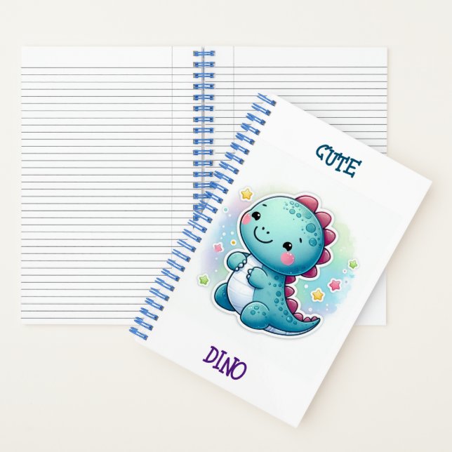 cute Dino  Notebook (Inside)