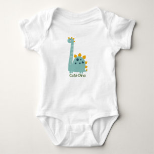Cute Dino Personalised Baby Bodysuit