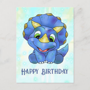cute dino postcard
