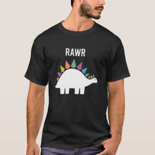 Cute Dino Rawr Dinosaur Roaring Funny Kid Dino Car T-Shirt