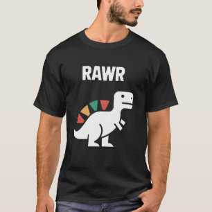 Cute Dino Rawr Dinosaur Roaring Funny Kid Dino Car T-Shirt