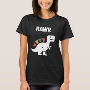 Cute Dino Rawr Dinosaur Roaring Funny Kid Dino Car T-Shirt