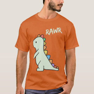 Cute Dino Rawr Dinosaur Roaring Funny Kid Dino Car T-Shirt